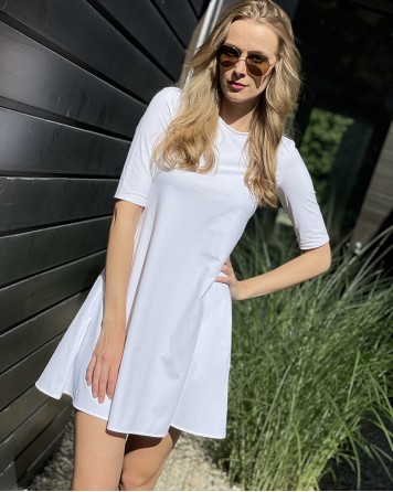 Šaty dámské Patrizia Pepe sportovní bílé